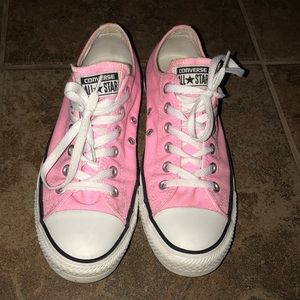 Bright pink converse